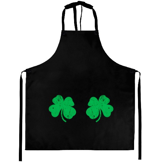 Shamrock Boobs Irish St Patric Day Aprons