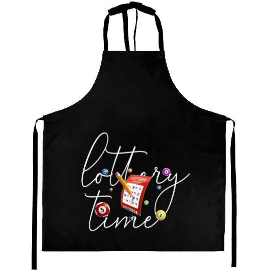 Lottery Bingo Time Aprons