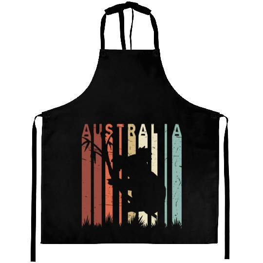 Retro Koala Bear Lover Distressed Australian Koala Aprons