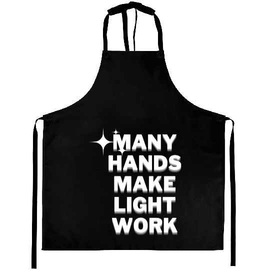 Many Hands Make Light Work Aprons