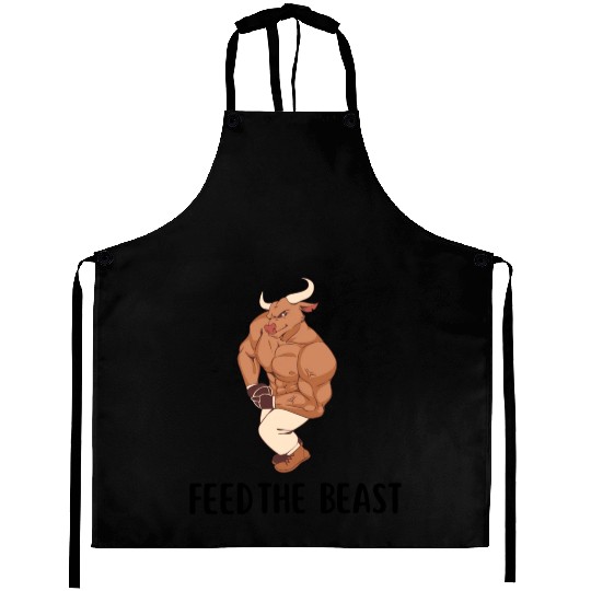 Feed the Beast gym bodybuilding motivation 1 Aprons