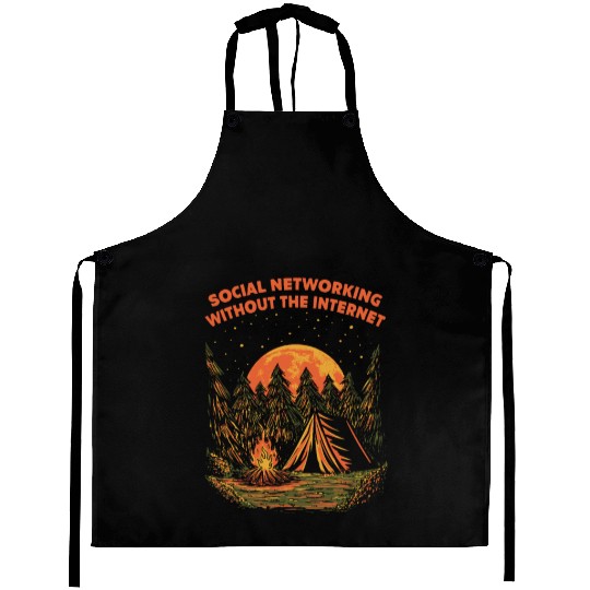 Networking Without Internet Camping Friends Camper Aprons
