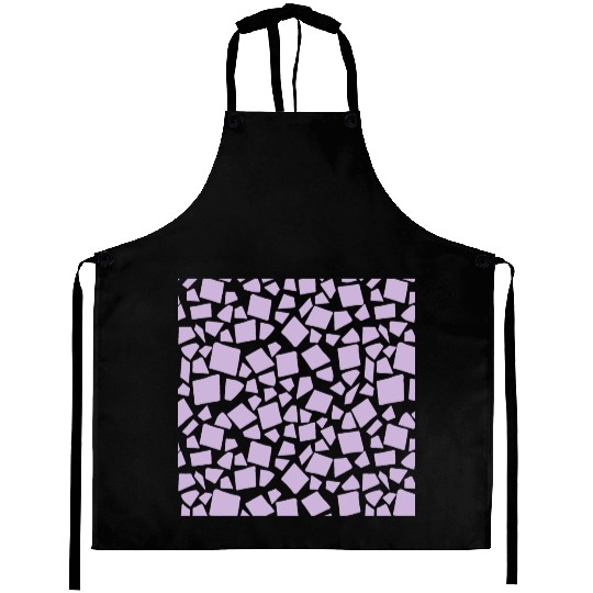 Purple Geometry Pattern Aprons