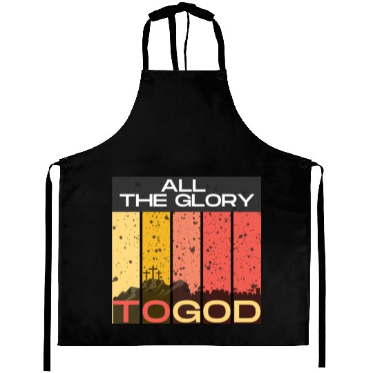 All The Glory to God Aprons
