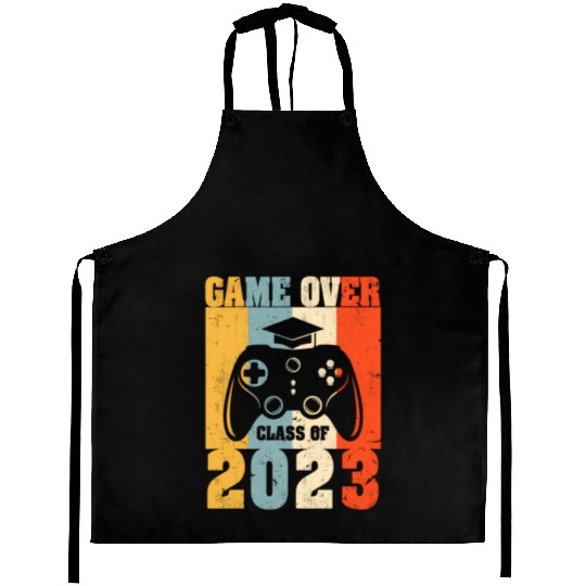Game Over Class Of 2023 Senior Graduation Gamer Aprons