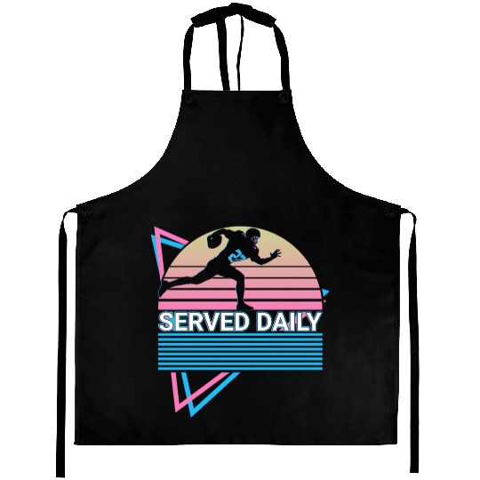 Football Lineman Retro Aprons