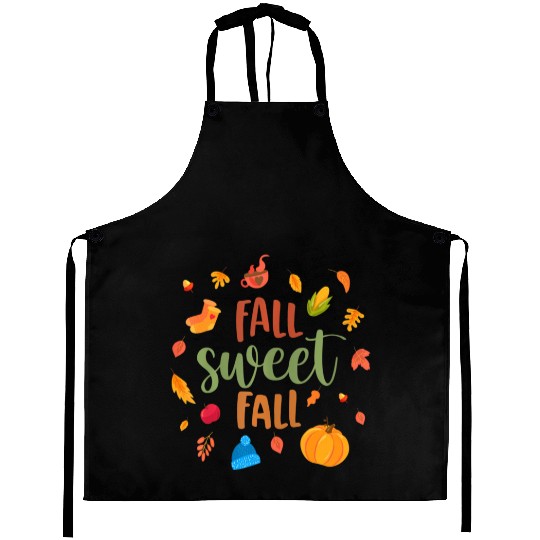 Fall Sweet Fall Hello Fall Happy Fall Wo Autumn Aprons