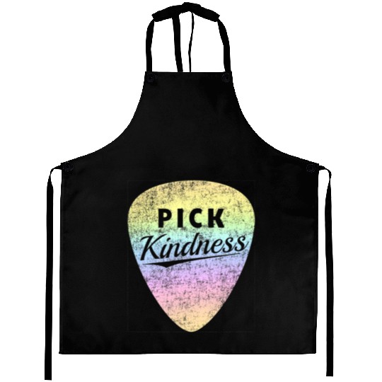 Pastel Rainbow Guitar Pick Pun Anti-Bullying Pick Aprons