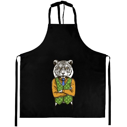Tiger Wearing classic Aprons
