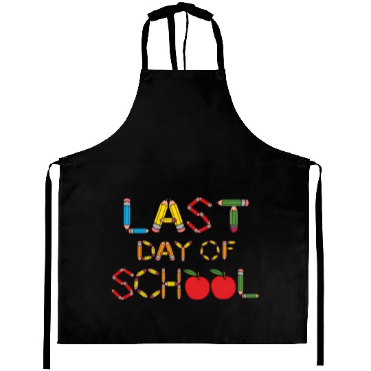 Happy Last Day Of School Vintage Student Teacher Aprons