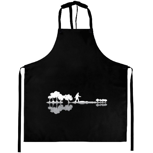 Guitar camping Outdoor Tent Nature Bigfoot Aprons