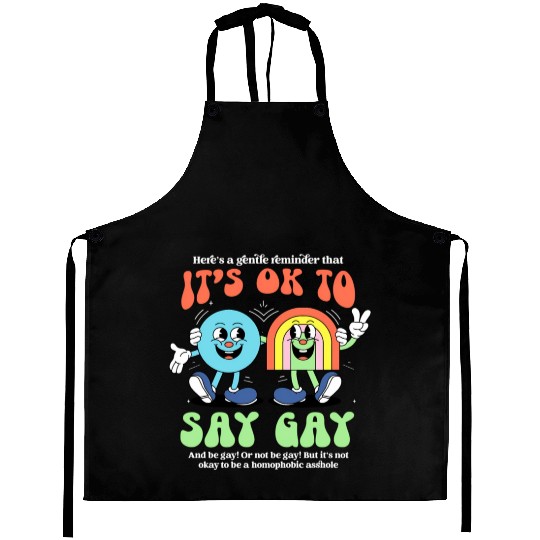 Its Ok To Say Gay Protect Trans Florida Lgbtq Aprons
