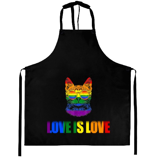love Is Love Gay Pride Aprons