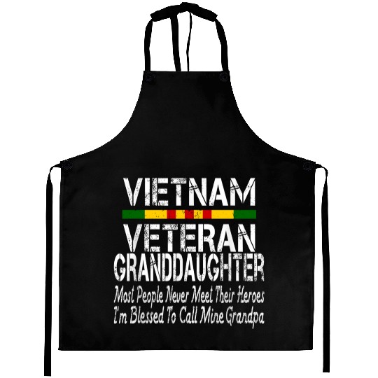 US Army Vietnam Veteran Granddaughter Aprons