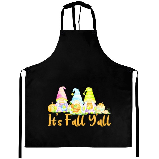 It's Fall Y'all Elf Autumn Gnome Cute Aprons