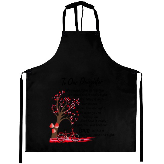 Bommex Daughter Gifts from Mom Dad Throw Pillow Aprons
