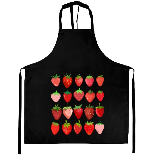 Cottagecore Kawaii Strawberry Aesthetic Aprons