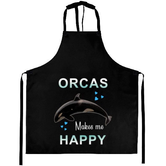 Orcas Make Me Happy Killer Whale Aprons