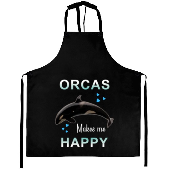 Orcas Make Me Happy Killer Whale Aprons
