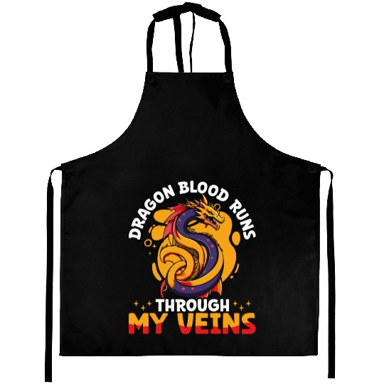 Dragon blood runs Aprons