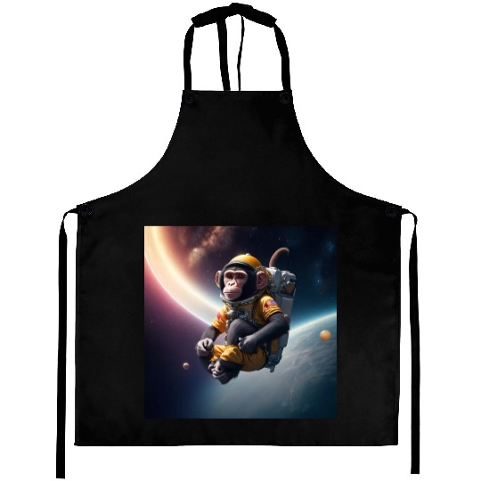 monkey in outerspace Aprons