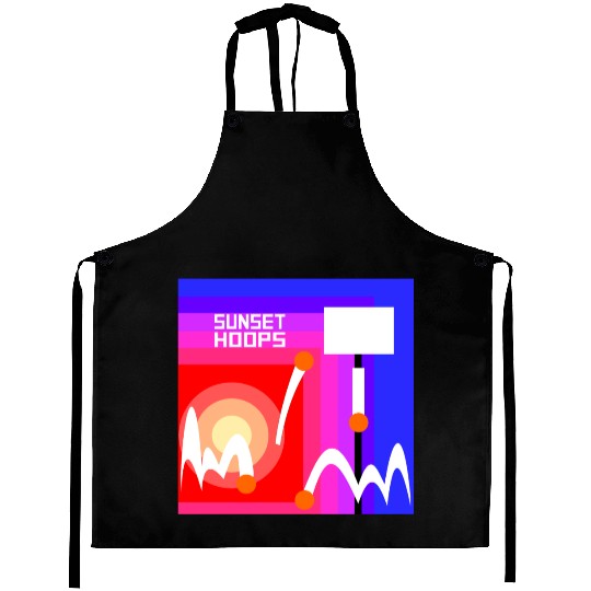 Basketball Gift: Sunset Hoops Aprons