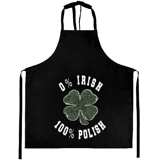 0 Irish 100 Polish Shamrock Aprons