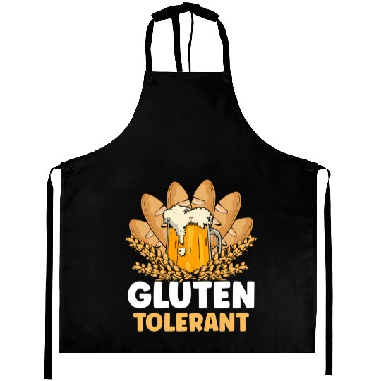 Gluten Tolerant Meme Humor Drinking Aprons