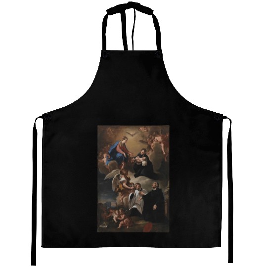 The Holy Spirit, angels and the Virgin Mary Aprons