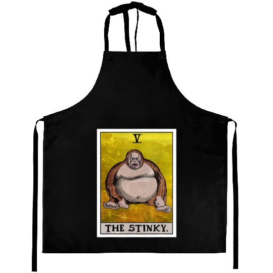 Th Stinky Tarot Card Uh Oh Stinky Monkey Aprons