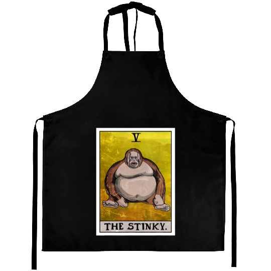 Th Stinky Tarot Card Uh Oh Stinky Monkey Aprons