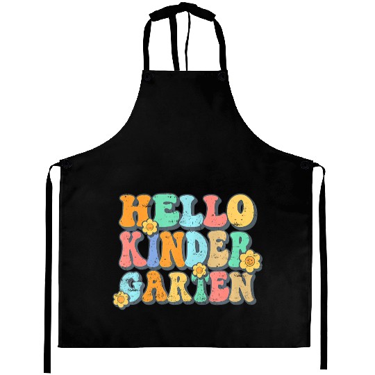 Hello Kindergarten Teacher Team Back To School Aprons