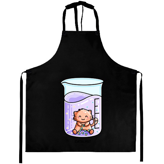 Catalyst Cute Chemistry Cat Pun Aprons