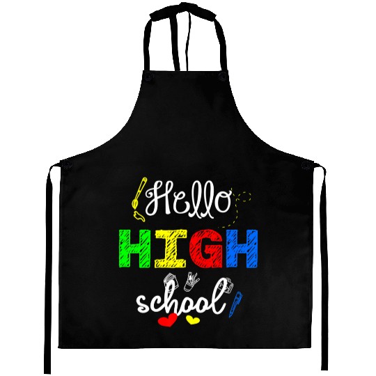 High school First Day Back To School Student Aprons