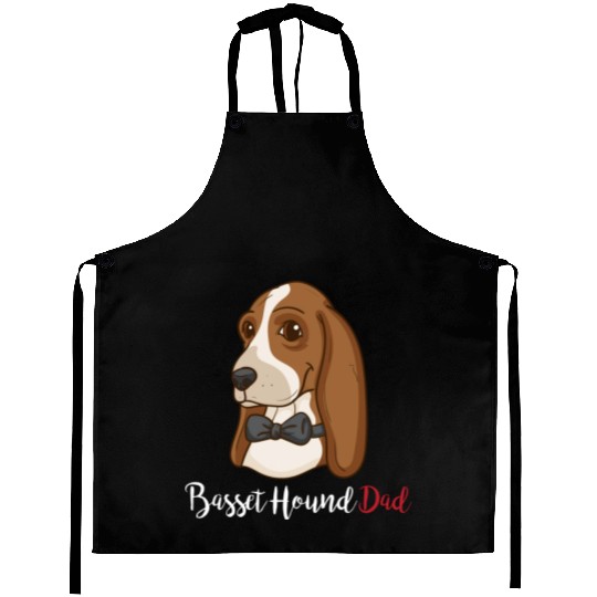 Basset Hound Gift Men Dog Lover Dog Owner Dad Aprons