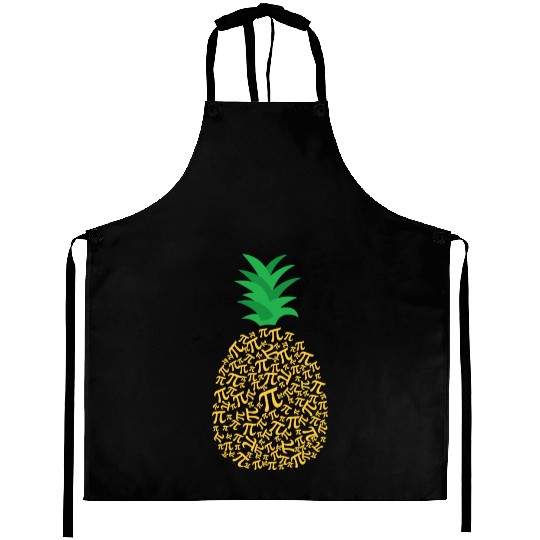 Cute Pi Day Pineapple Funny Math Teacher Aprons