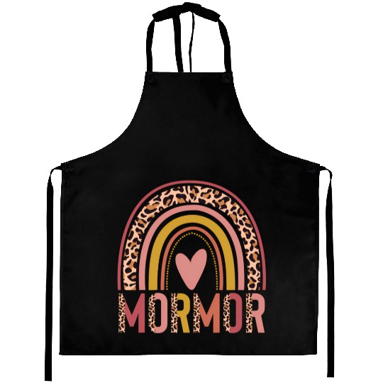 Rainbow Mormor Mothers Day For Mormor Aprons