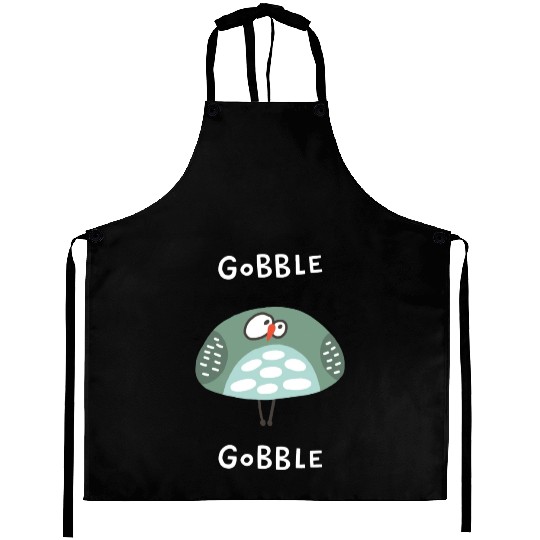 Gobble Gobble Strange Bird Aprons