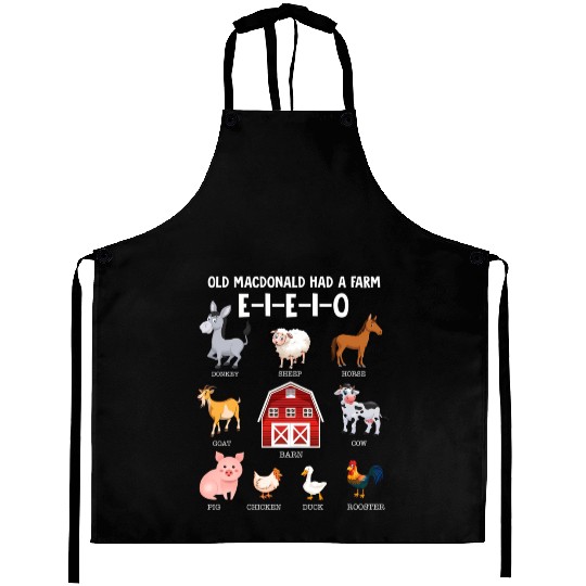 Toddler Farm Animals Old Macdonald Had A Farm Aprons