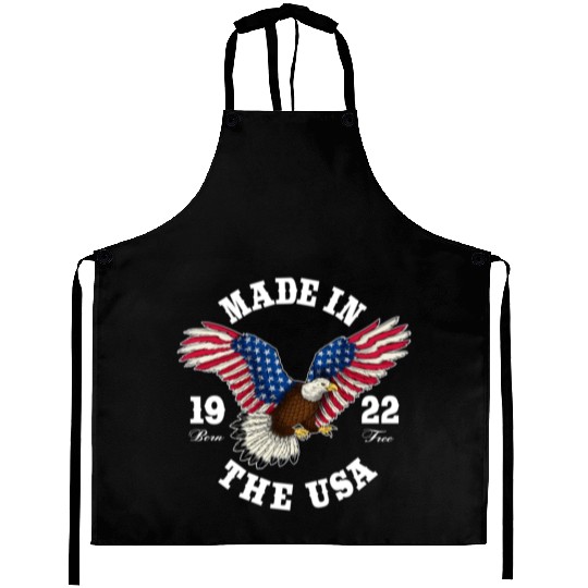 100 Year Old Patriotic Eagle Usa Flag 1922 Aprons