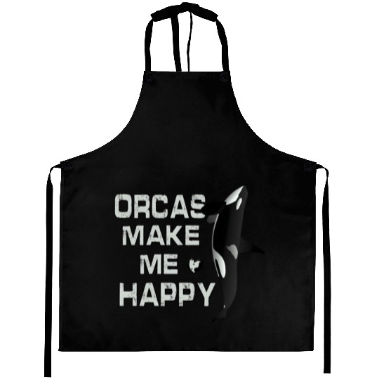 Orcas Make Me Happy Killer Whale Aprons