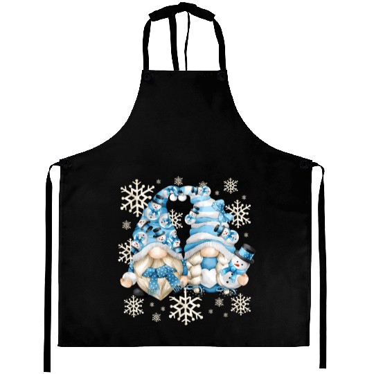 Snowman Gnomies With Snowflakes Winter Gnome Aprons