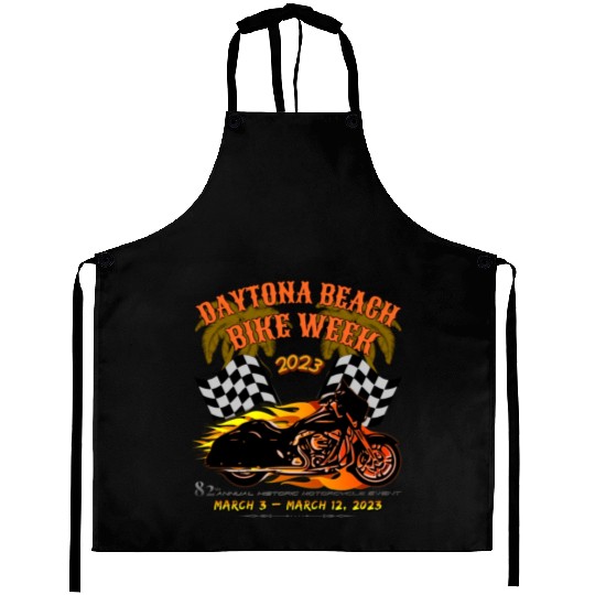 Daytona Beach Bike Week 2023 Checkered Flag Front Aprons