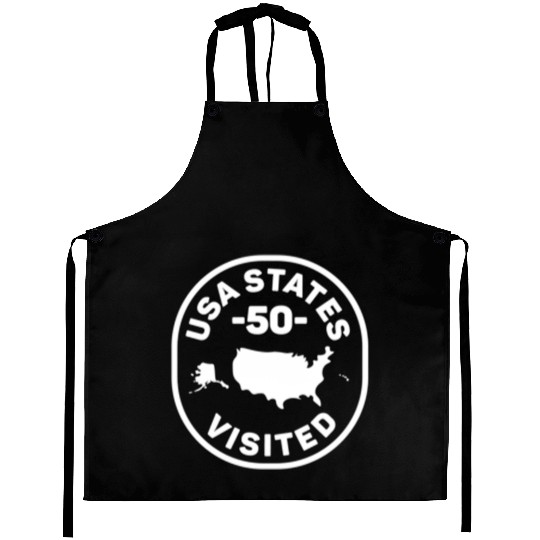 All 50 Us States Visited Aprons