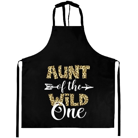 Aunt Of The Wild One Zoo Themed 1st Birthday Aprons