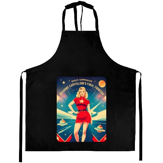 Funny Retro Cold War Soviet Communism USSR Humor Aprons