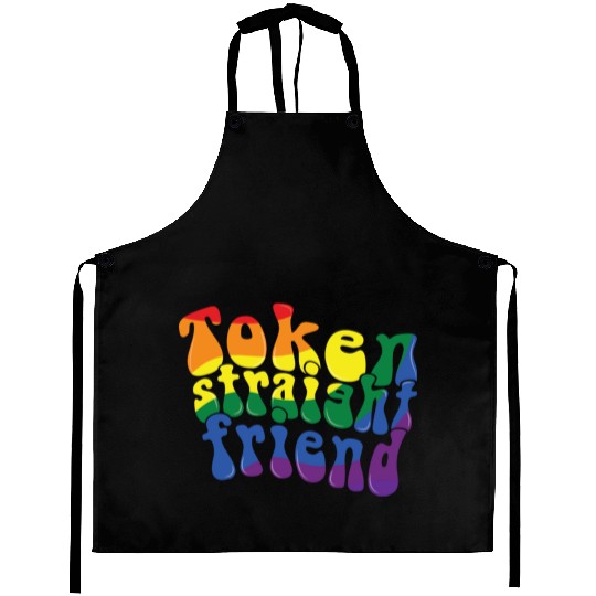 Token Straight Friend LGBTQ Proud Ally Gay Pride Aprons