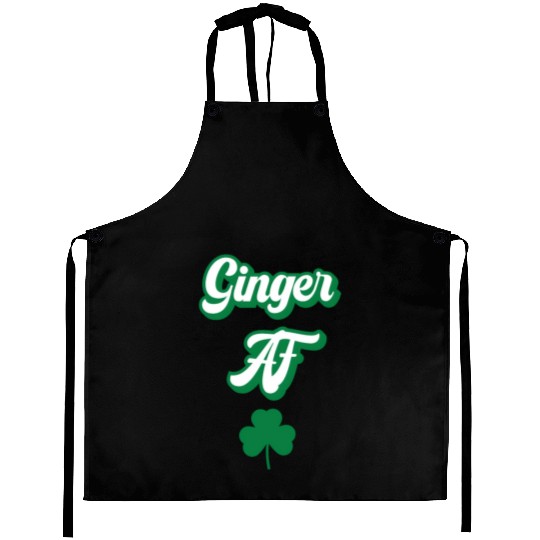 Ginger Af St Patric Day Drinking For Redhead St Aprons