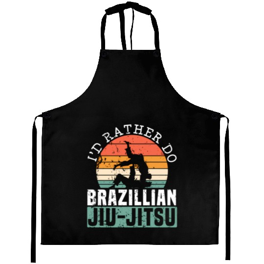 Jiu Jitsu Bjj Mixed Martial Mma Combat Fighting Aprons