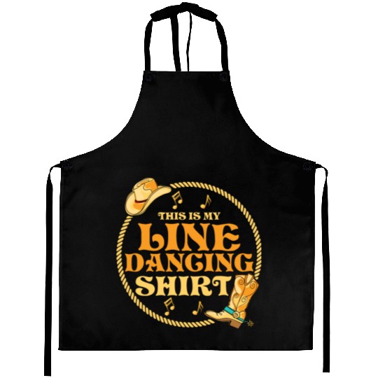 This Is My Line Dancing Aprons Western Country Musi